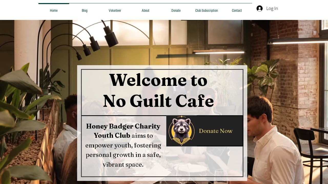 No Guilt Cafe Community Platform